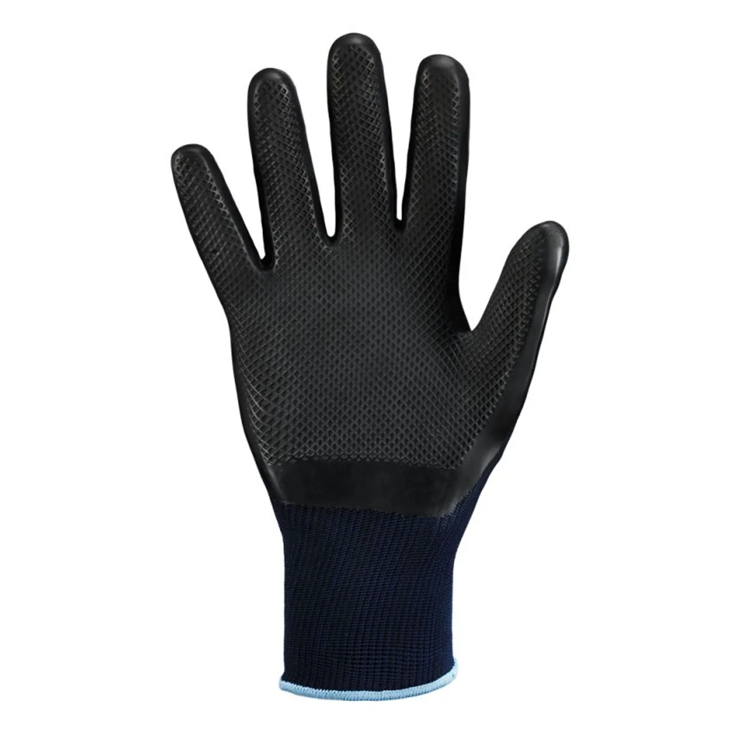 Stronghand Gridster 0511 Feinstrickhandschuhe mit Latex-Beschichtung dunkelblau/grau, VE 120 Paar