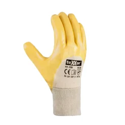 teXXor 2356 Arbeitshandschuhe mit Nitril-Beschichtung gelb/beige, VE 144 Paar