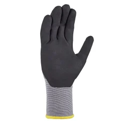 teXXor black touch 2450 Strick Arbeitshandschuhe mit Nitril-Beschichtung grau/schwarz, VE 144 Paar