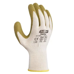 teXXor Green Protect 2221 Grobstrickhandschuhe mit Latex-Beschichtung natur/grün, VE 72 Paar