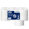 Tork 120280 Advanced Toilettenpapier Mini Jumbo Großrolle T2 weiß 2-lagig, 850 Blatt