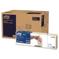 Tork 13840 Advanced Xpressnap Spenderserviette N4 1/4-Falz, 21,3 x 33 cm, 1-lg, natur, mit Umweltsymbol