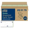 Tork 290179 Advanced Zickzack Papierhandtücher H3 25 x 23cm, 2-lagig, grün