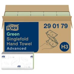 Tork 290179 Advanced Zickzack Papierhandtücher H3 25 x 23cm, 2-lagig, grün