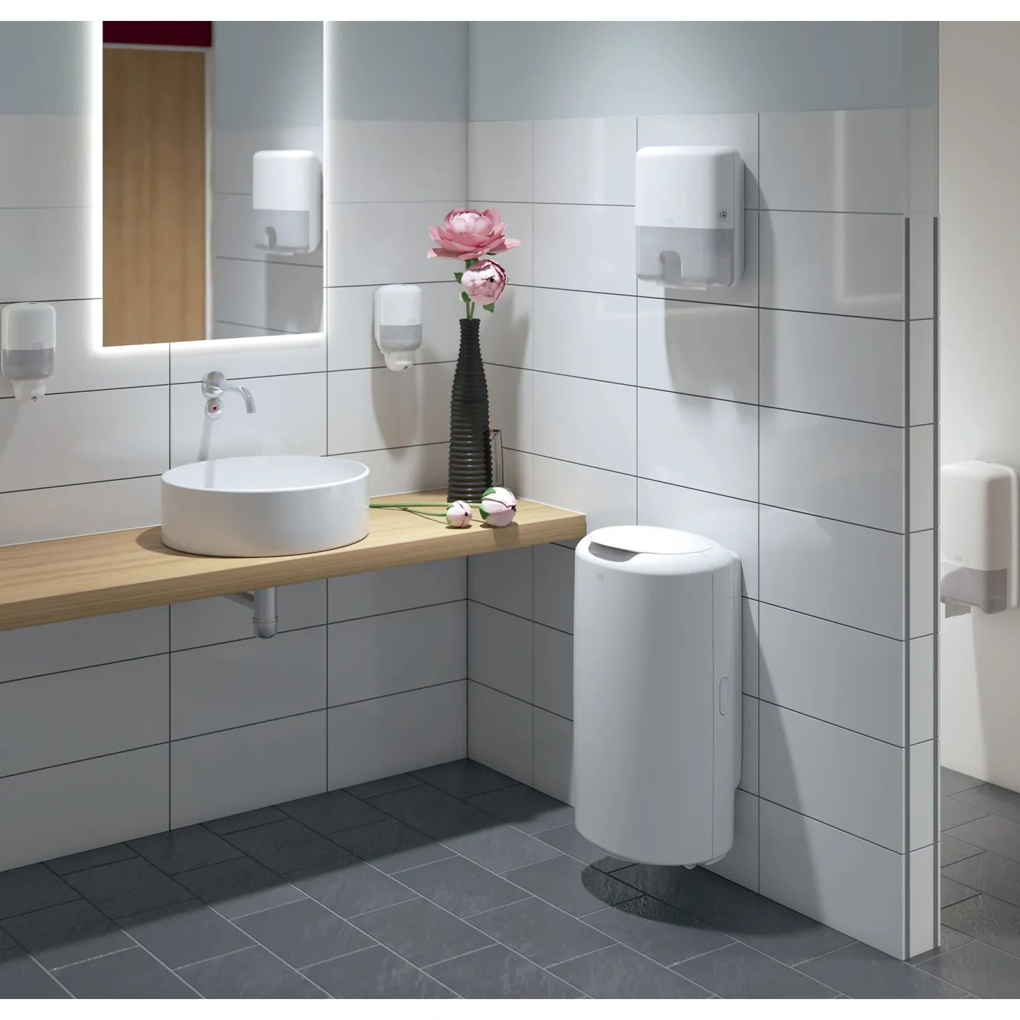 Tork Elevation Doppelrollenspender für Midi Toilettenpapier T6