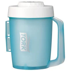 Tork 658002 Elevation Performance Tragbarer Mini-Innenabrollungsspender M1 weiß-türkis