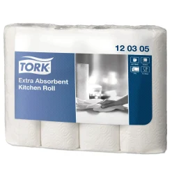 Tork 120305 extra-saugfähige Küchenrolle 3-lagig weiß