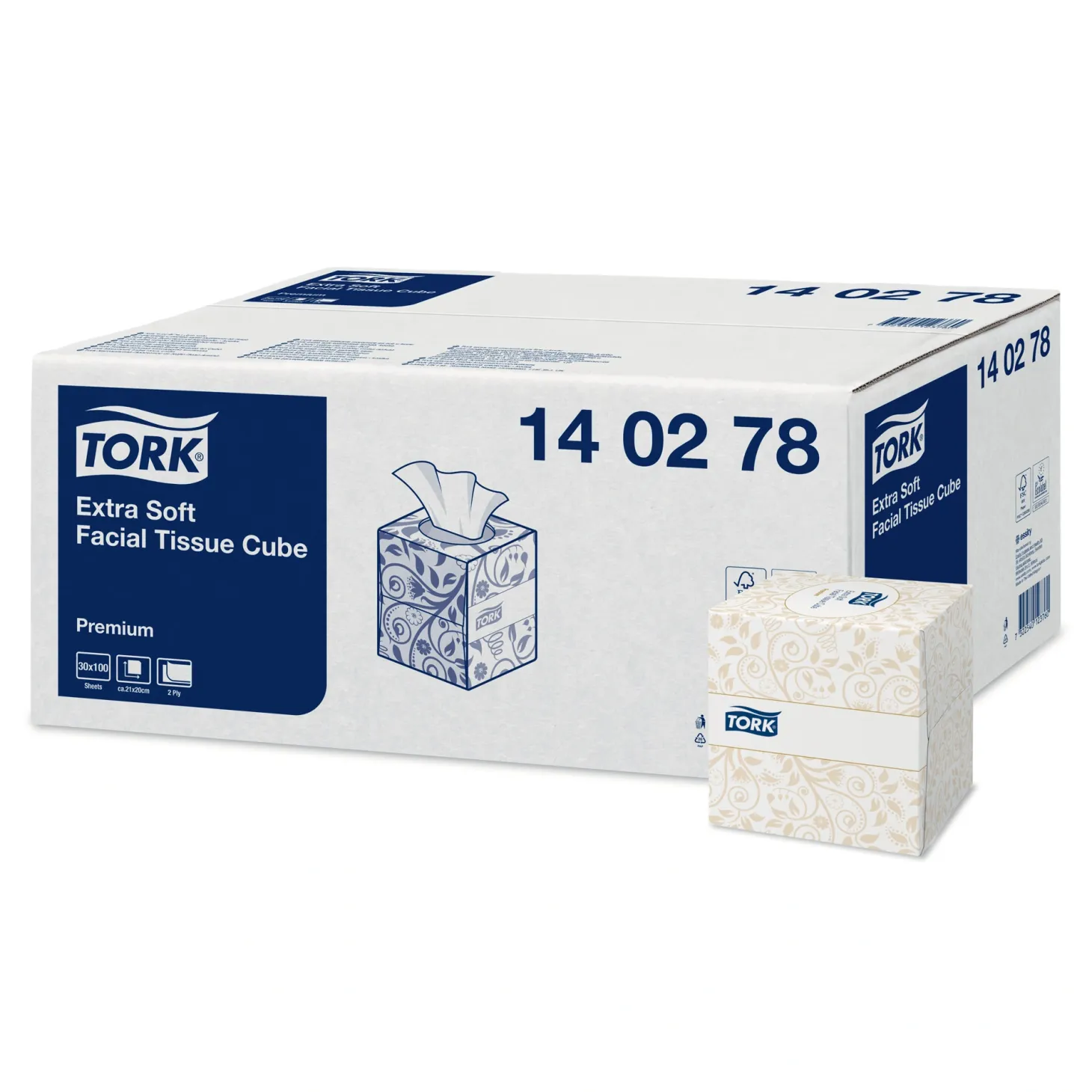 Tork 140278 Kosmetiktücher im Spenderwürfel