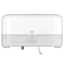 Tork OptiServe Doppelrollenspender für hülsenloses Midi-Toilettenpapier T7 horizontal