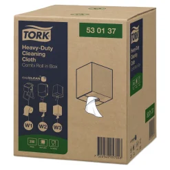 Tork 530137 Premium Extra Starke Reinigungstücher W1 W2 W3, 1-lagig, 106,4 Meter