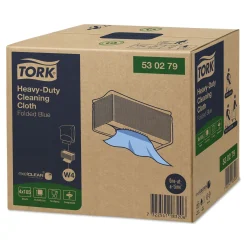 Tork 530279 Premium extra-starke Reinigungstücher W4 blau 1-lagig, 35,5 x 41,5 cm, 420 Tücher