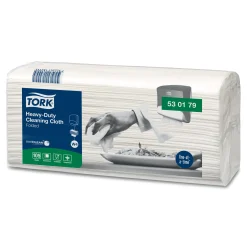 Tork 530179 Premium extra starke Reinigungstücher W4 weiß, 1-lagig, 35,5 x 41,5 cm, 420 Tücher