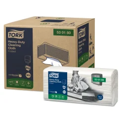 Tork 530180 Premium extra-starke Reinigungstücher W4 weiß 1-lagig, 35,5 x 61,5 cm, 280 Tücher