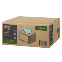 Tork 190493 Premium fusselarme Reinigungstücher W8 türkis 1-lagig, 30 x 38,5 cm, 600 Tücher