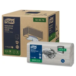 Tork 520679 Premium Industrie Reinigungstücher W4 grau 1-lagig, 35,5 x 41,5 cm, 480 Tücher