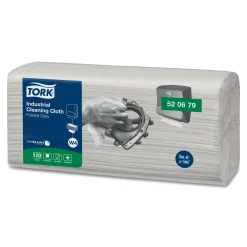 Tork 520679 Premium Industrie Reinigungstücher W4 grau 1-lagig, 35,5 x 41,5 cm, 480 Tücher