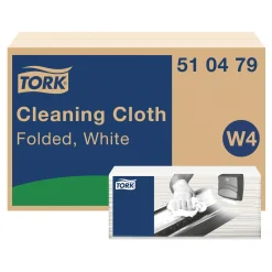 Tork 510479 Premium Reinigungstücher W4 weiß, 1-lagig, 35,5 x 41,5 cm, 480 Tücher