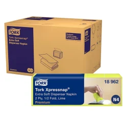 Tork 18962 Premium Xpressnap Extra Soft Spenderserviette N4 Interfold, 21,3 x 16,5 cm, 2-lg, limone