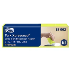 Tork 18962 Premium Xpressnap Extra Soft Spenderserviette N4 Interfold, 21,3 x 16,5 cm, 2-lg, limone