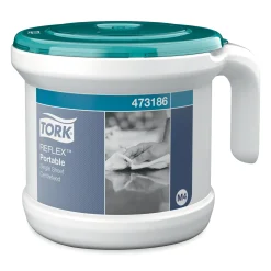 Tork 473186 Reflex Tragbarer Einzelblatt Innenabrollungsspender M4 Starter Pack + 1 Rolle