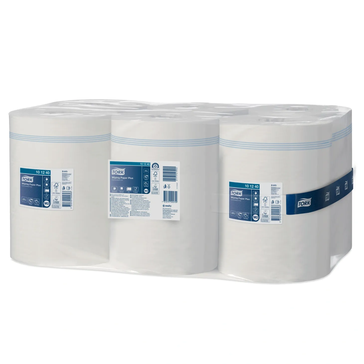 Tork 101240 Starke Mehrzweck-Papierwischtücher M2, 2-lagig, 160 Meter