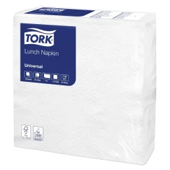 Tork 509335 Universal Lunchserviette 1/4-Falz, 30 x 30 cm, 1-lg, weiß