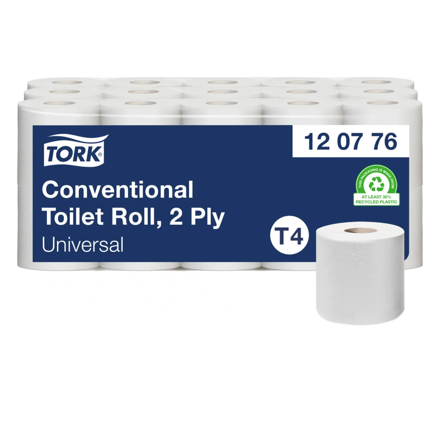 Tork 120776 Universal Toilettenpapier Kleinrolle T4 2-lagig 400 Blatt