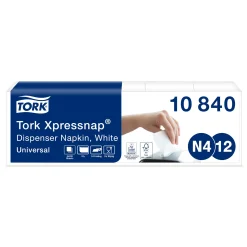 Tork 10840 Universal Xpressnap Spenderserviette N4 Interfold, 33 x 21,6 cm, 1-lg, weiß