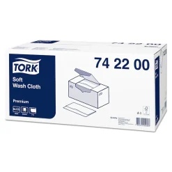 Tork 742200 weiches Waschtuch Premium 1-lagig, hochweiß