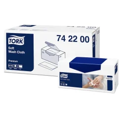 Tork 742200 weiches Waschtuch Premium 1-lagig, hochweiß