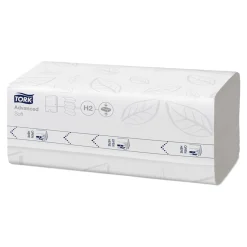 Tork 120454 Xpress Advanced komprimierte Papierhandtücher Multifold H2 M-Falz 21 x 32 cm, 2-lagig, weiß