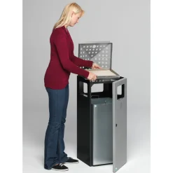 VAR Abfallsammler mit Ascher H 92, 80 Liter