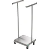 VAR Abfallsammler Typ SHR 60, Edelstahl, fahrbar, 60-70 Liter