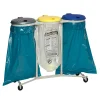 VAR Abfallsammler WS120, 3-fach, fahrbar, 3x120 Liter