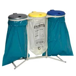 VAR Abfallsammler WS120, 3-fach, stationär, 3x120 Liter