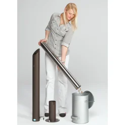 VAR Aschenbecher Standsäule SG 100 Edelstahl