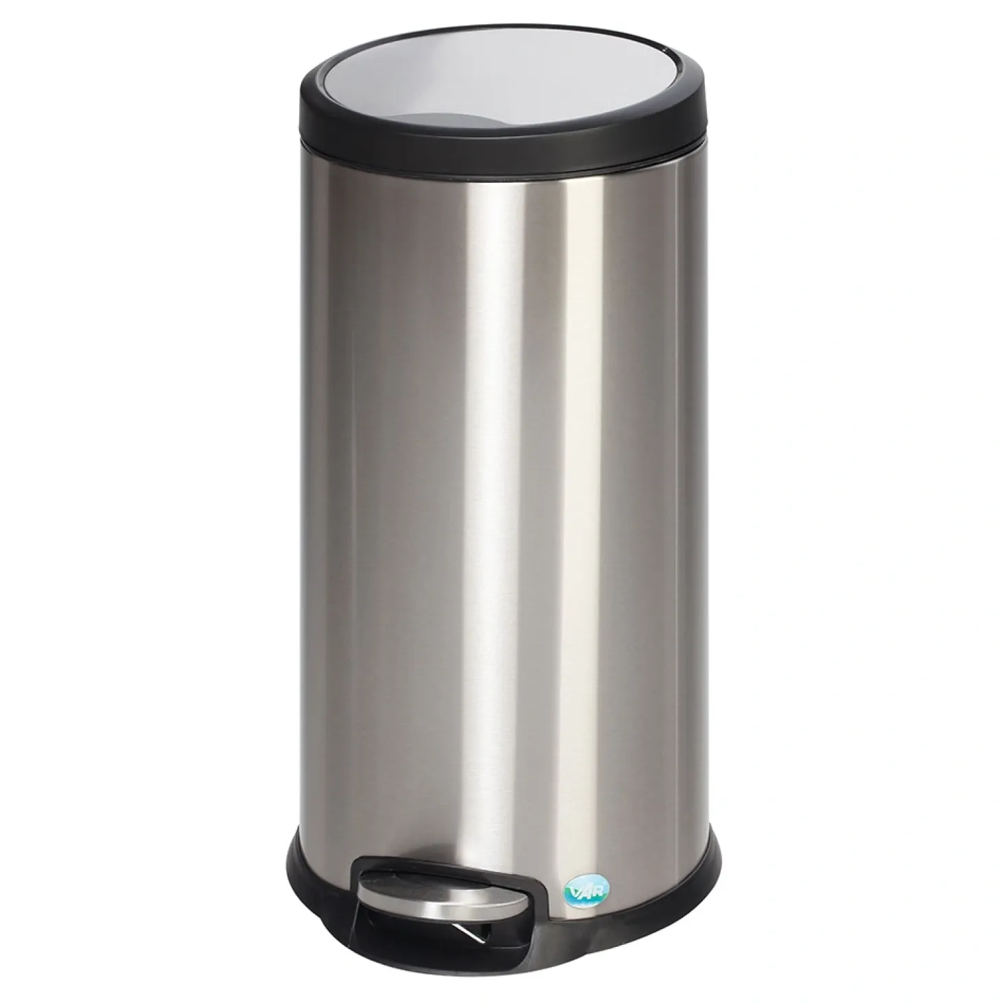 VAR Tretmülleimer 30 Liter Edelstahl