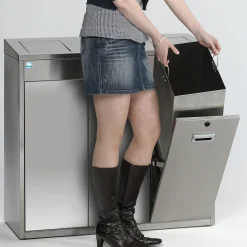 VAR Wertstoffsortiersystem 3x48 Liter Edelstahl