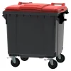 Vepa Bins Großraummüllcontainer 1100 Liter mit Flachdeckel zweifarbig