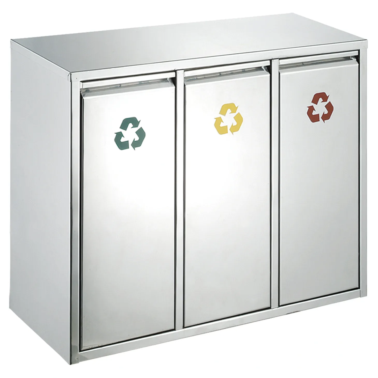 Vepa Bins Wertstoff-Sortieranlage 3x15 Liter Edelstahl