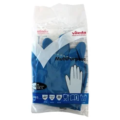Vileda Latex-Haushaltshandschuhe Der Feine, blau, 1 Paar