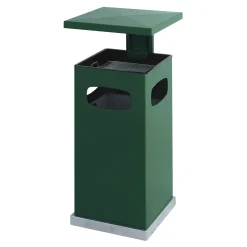 V-Part Ascher-Papierkorb für draußen mit Dach 70 Liter