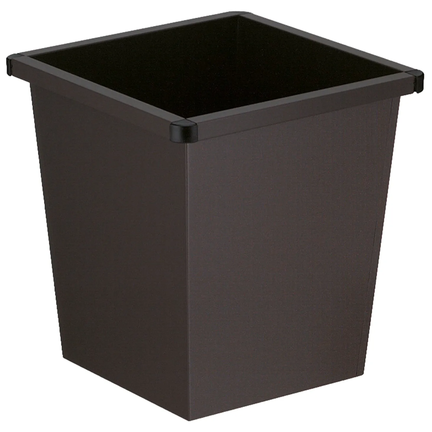 V-Part Viereckiger Papierkorb Metall 27 Liter offen