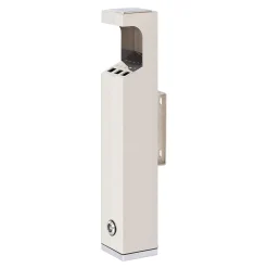 V-Part Viereckiger Wand-Aschenbecher 2 Liter Edelstahl