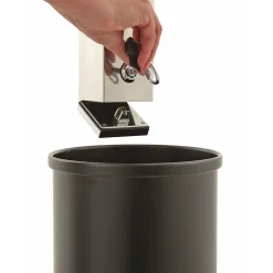 V-Part Viereckiger Wand-Aschenbecher 2 Liter Edelstahl