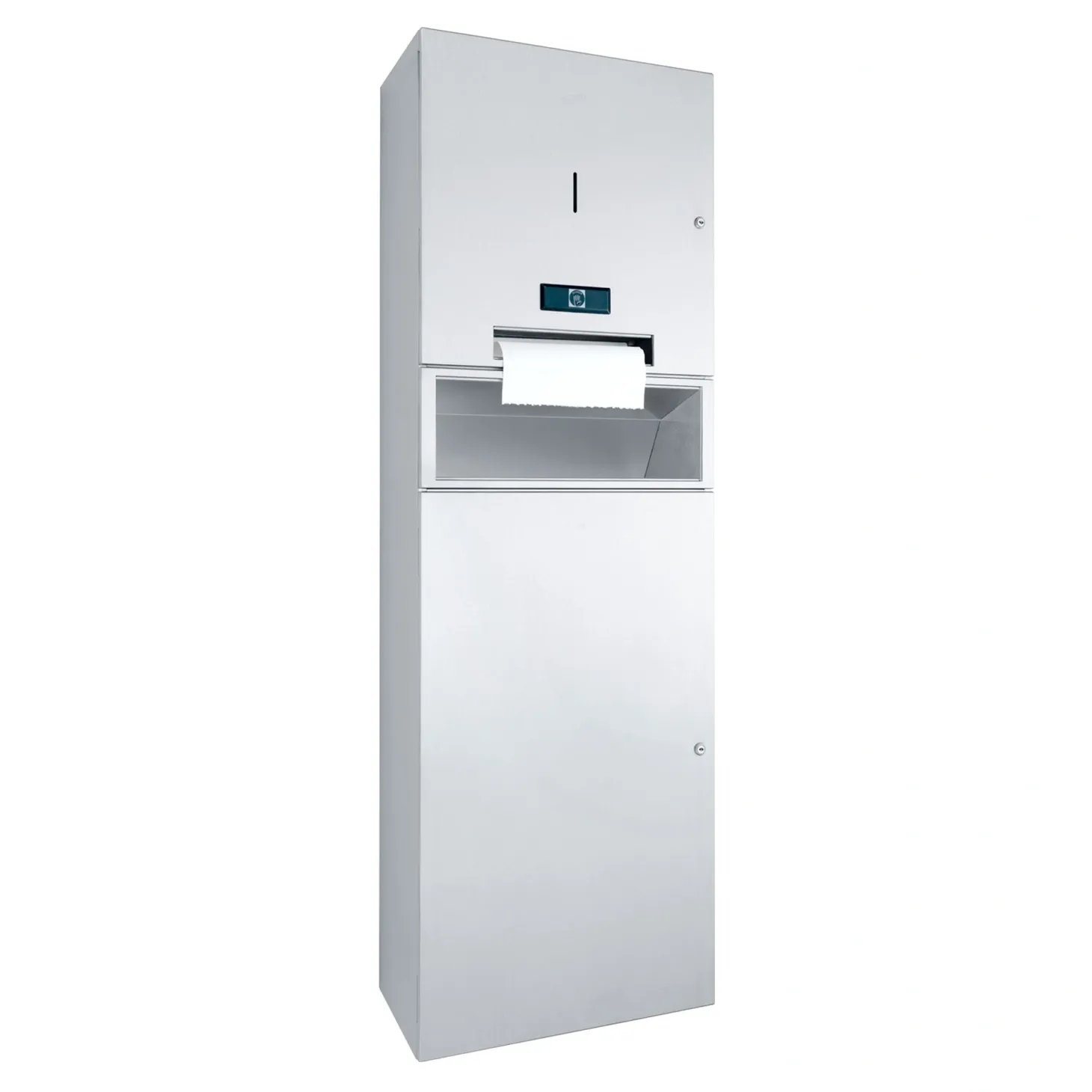Wagner EWAR WP 5456 Kombination aus elektrischem, batteriebetriebenem Papierrollenspender und Abfallbehälter