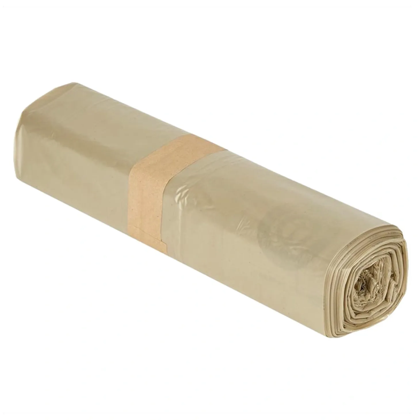 WBV Müllbeutel 70 Liter, transparent mit blauem Engel, 33 my (Typ 60)