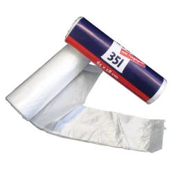WBV Müllbeutel mit Henkel 35 Liter, transparent, 8,5 my