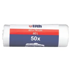 WBV Ulith Müllbeutel 60 Liter, transparent, 6 my
