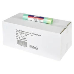 WBV Ulith Mülleimerbeutel mit Zugband 60 Liter, grün, 10,5 my